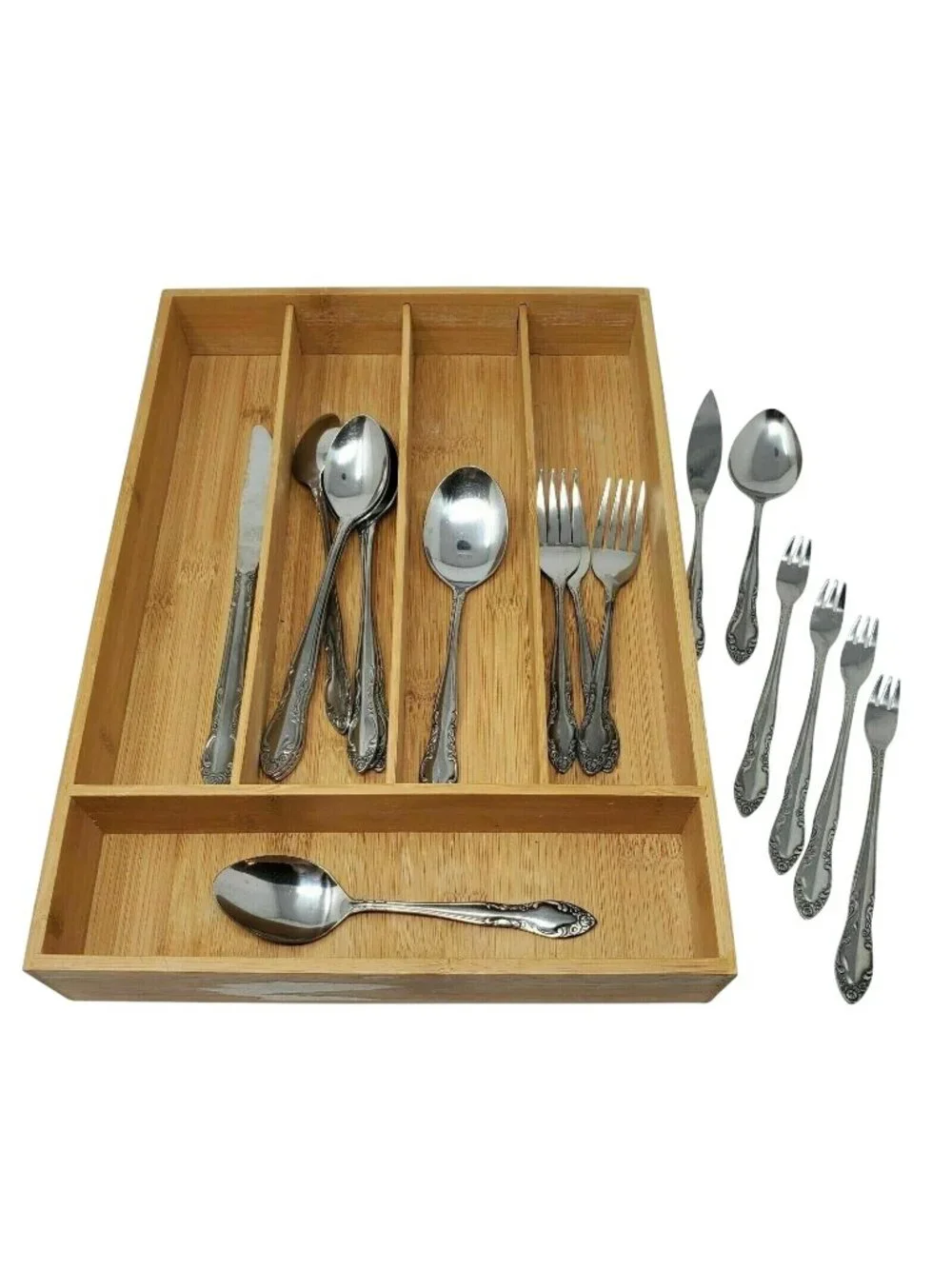 ROYAL BALLAD Stainless Flatware ONEIDA Burnished Finish Northland 19‎ pc Lot